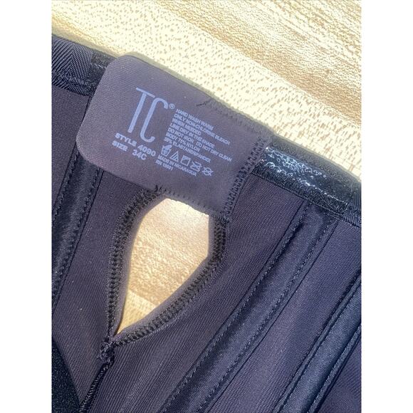 New TC Fine Intimates Back Magic Bodybriefer Shape Away Extra Firm Black Sz 34C - Picture 10 of 10